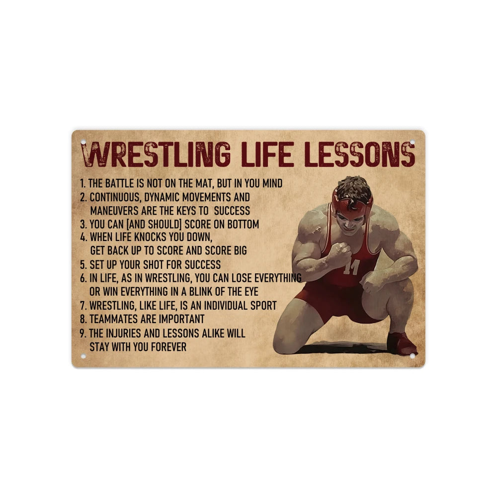 Putuo Wrestling Wall Decor Inspirational Slogan
