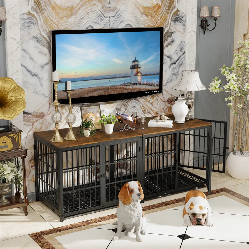 Dog Pen Elevated Indoor End Table Furniture