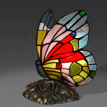 Butterfly Tiffany Lamp Table Desk LED