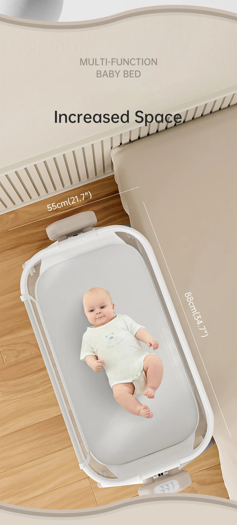 Baby Bassinet Rocking Beside Sleeper Portable Travel