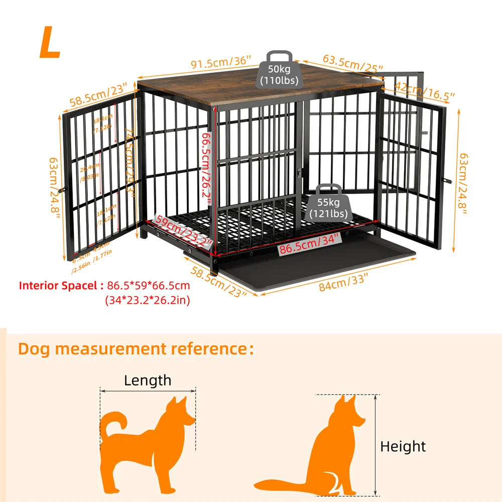 Dog Pen Elevated Indoor End Table Furniture