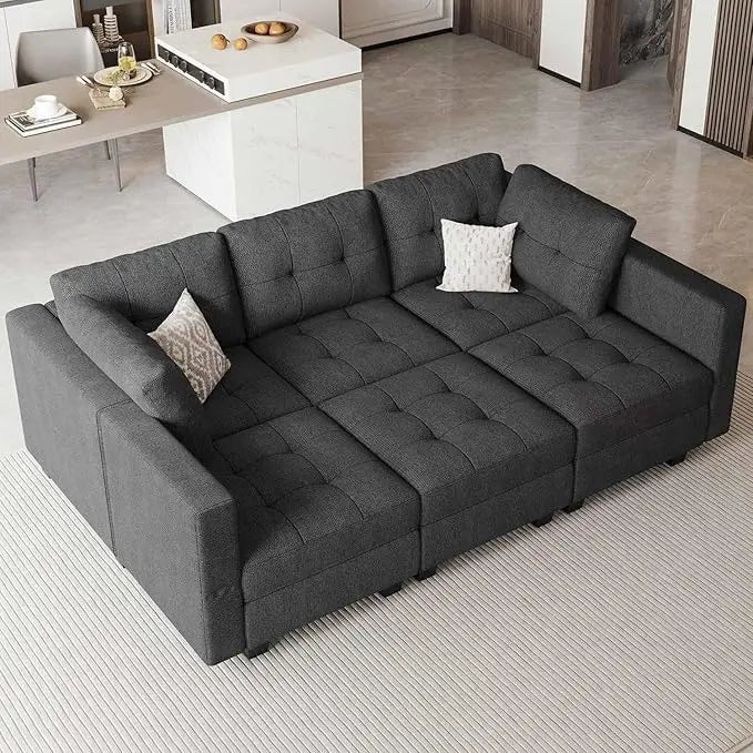 Convertible Sectional Sleeper Sofa Bed Modular