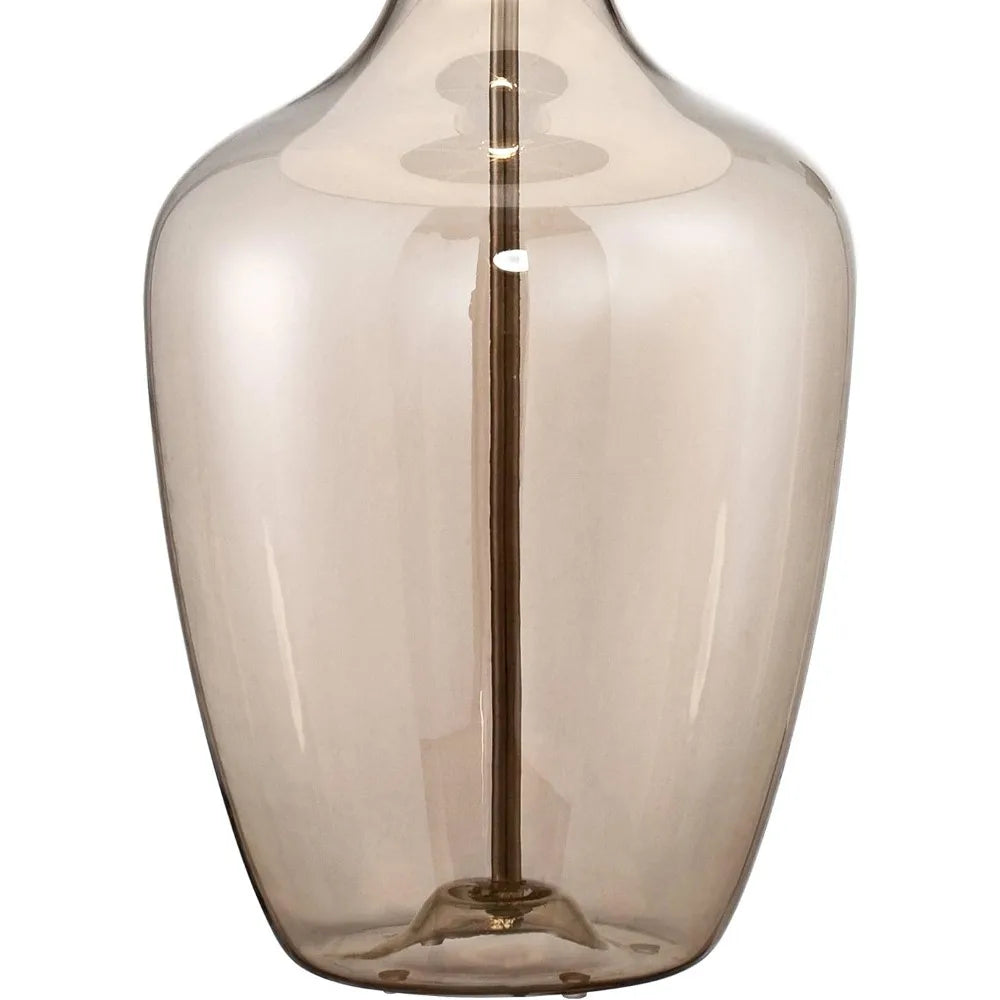 Coastal Country Cottage Lamp, Clear Champagne Glass