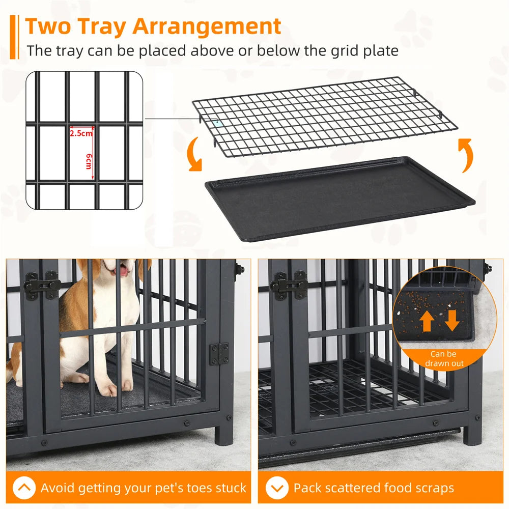 Dog Pen Elevated Indoor End Table Furniture