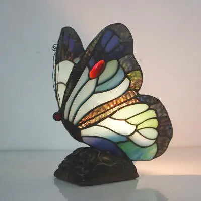 Butterfly Tiffany Lamp Table Desk LED