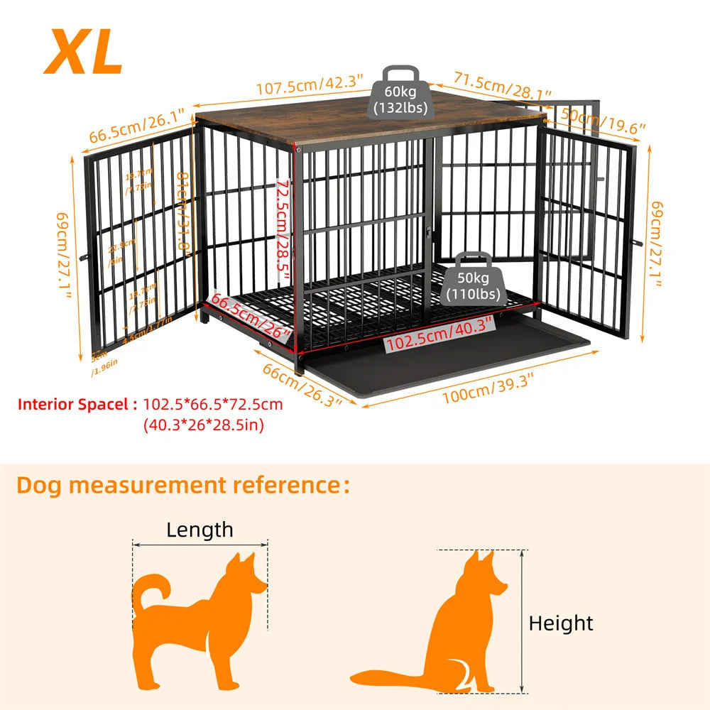 Dog Pen Elevated Indoor End Table Furniture