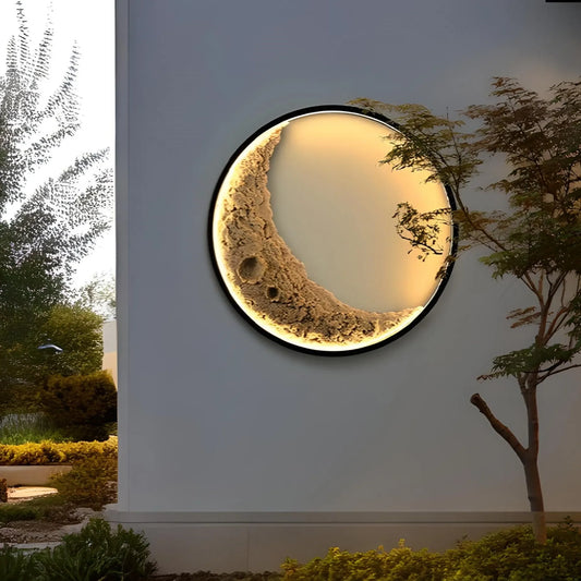 3D Moon Wall Lamp Indoor/Outdoor