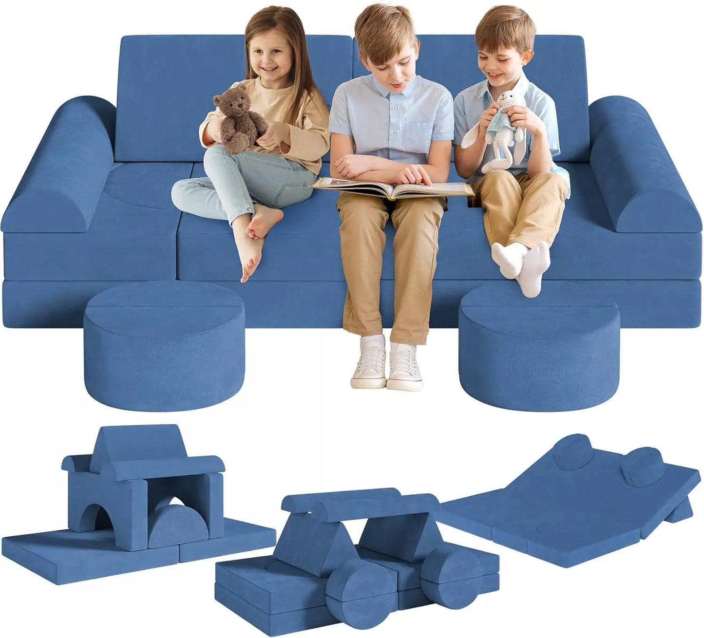Kids/Toddlers Modular Sectional Couch Convertible