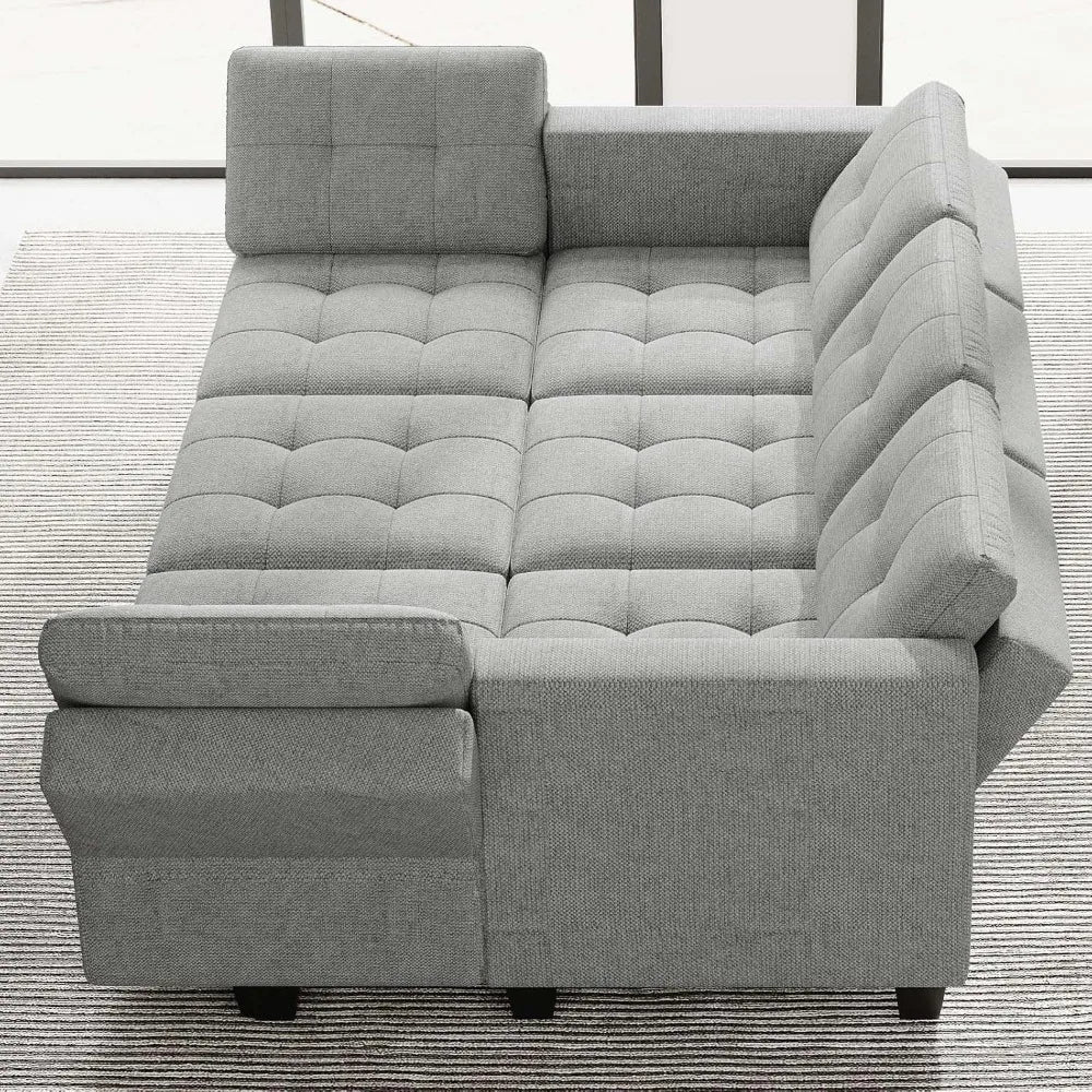 Convertible Sectional Sleeper Sofa Bed Modular