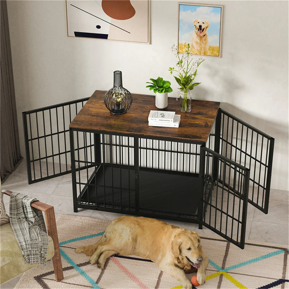 Dog Pen Elevated Indoor End Table Furniture