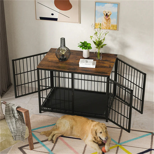 Dog Pen Elevated Indoor End Table Furniture