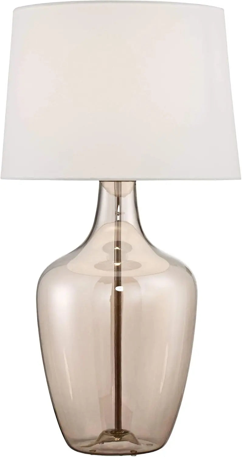 Coastal Country Cottage Lamp, Clear Champagne Glass