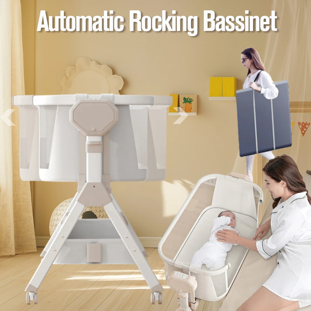 Baby Bassinet Rocking Beside Sleeper Portable Travel