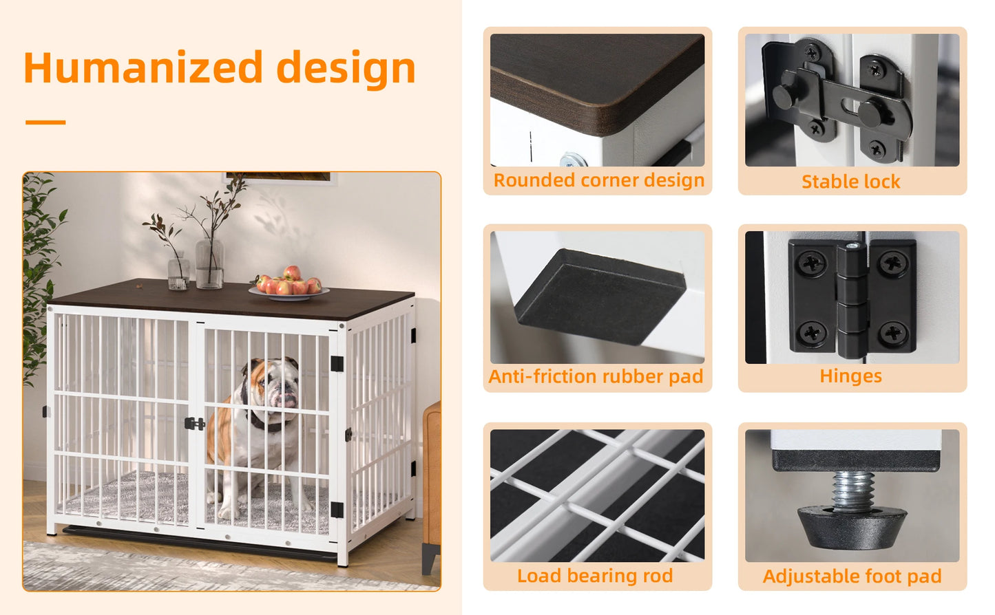 Dog Pen Elevated Indoor End Table Furniture